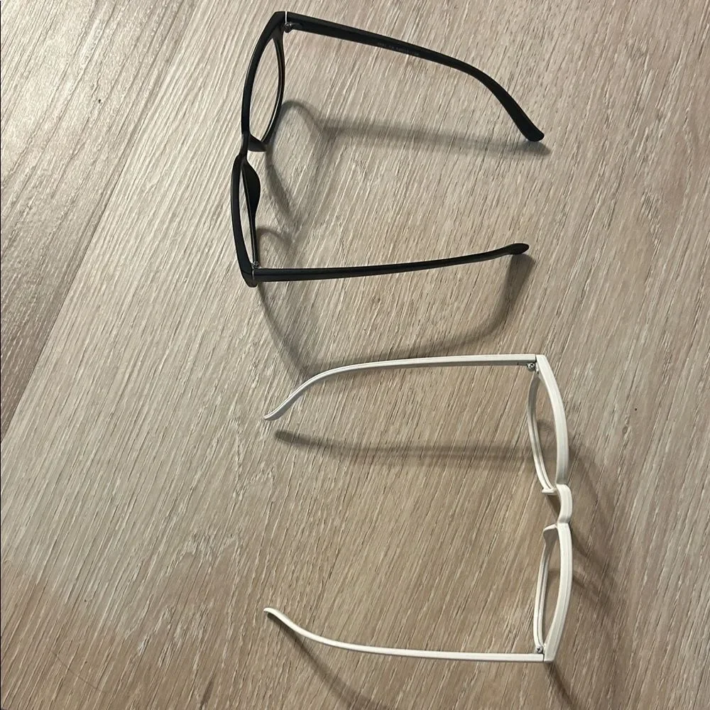 Non Prescription Black and White 2in Glasses Bundle